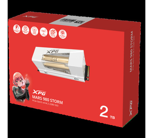 Твердотельный накопитель XPG MARS 980 STROM, 2TB, M.2(22x80mm)