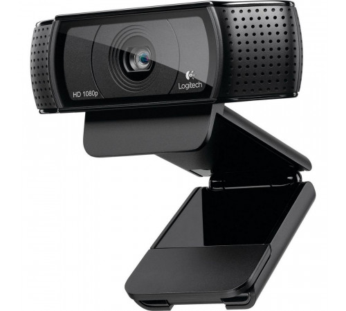 Веб-камера Logitech HD Pro Webcam C920 960-001055/960-000998
{ USB 2.0, 1920*1080, 2Mpix foto, Mic, Black}