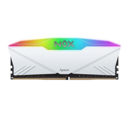 Модуль оперативной памяти Apacer 16GB NOX RGB WHITE AURA2 DDR4 3200Mhz DIMM w/HS, kit 2x8GB CL16, 1.35V