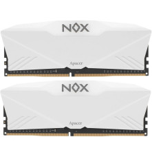 Модуль оперативной памяти Apacer 16GB NOX RGB WHITE AURA2 DDR4 3200Mhz DIMM w/HS, kit 2x8GB CL16, 1.35V