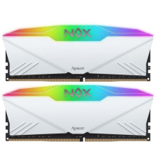 Модуль оперативной памяти Apacer 16GB NOX RGB WHITE AURA2 DDR4 3600Mhz DIMM w/HS, kit 2x8GB CL18, 1.35V