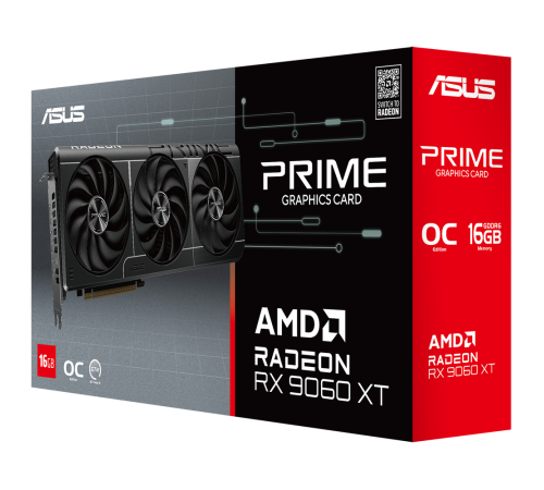 Видеокарта ASUS PRIME-RX9060XT-O16G 16GB, GDDR6/128-bit