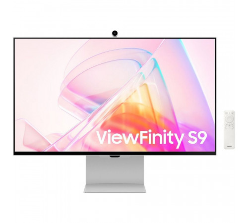 Монитор 27" SAMSUNG S27C902PAI ViewFinity S9 S90PC 5K Silver (IPS, 5120x1440, Mini DP+Thunderbolt 4, USB Hub, 5 ms, 178°/178°, 600 cd/m, 1000:1, 60Hz, Spk, Cam, Pivot)