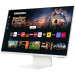 Монитор 32" SAMSUNG S32DM801UI Smart дисплей M8 M80D UHD White (VA, 3840x2160, HDMI+Type C, USB Hub, 4 ms, 178°/178°, 400 cd/m, 3000:1, 60Hz, Spk, Cam, Pivot)