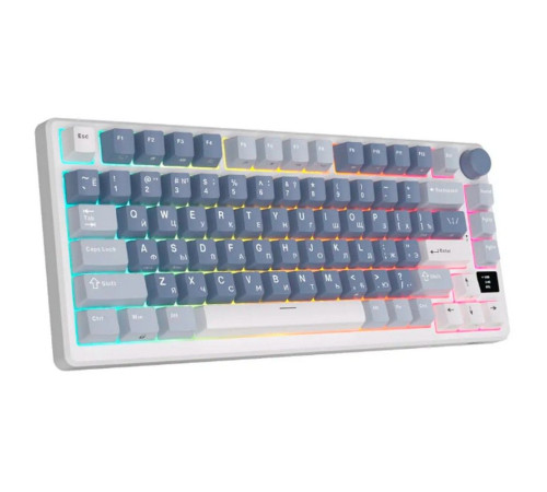 Клавиатура беспроводная игровая Royal Kludge RK-M75, голубой