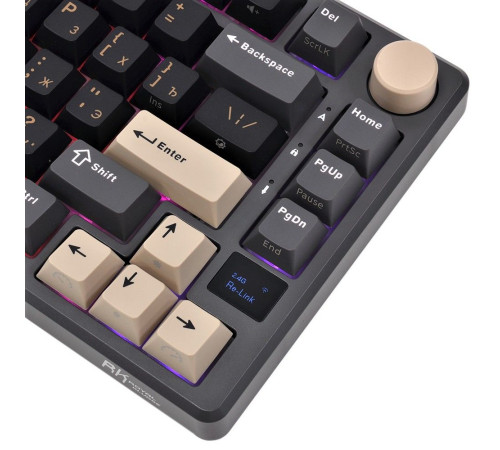 Клавиатура беспроводная игровая Royal Kludge RK-M75, черный