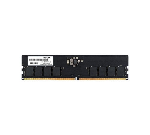 Модуль оперативной памяти Afox 16GB DDR5 4800Mhz UDIMM PC5-38400Mhz, 288-pin, CL40-38-38-77, 1.1V