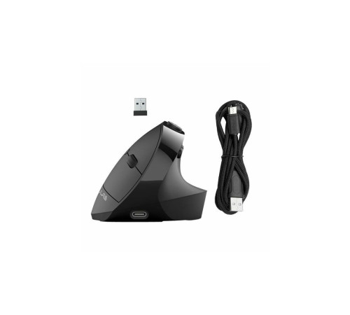 Мышь беспроводная Jlab JBuds Ergonomic, с функцией подзарядки, USB, черный