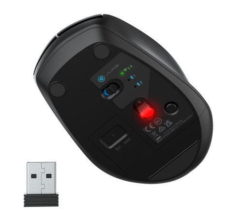 Мышь беспроводная Jlab Go, АА, USB, черный