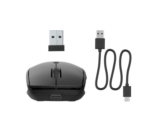 Мышь беспроводная Jlab Go Charge, c функцией подзарядки, USB, черный