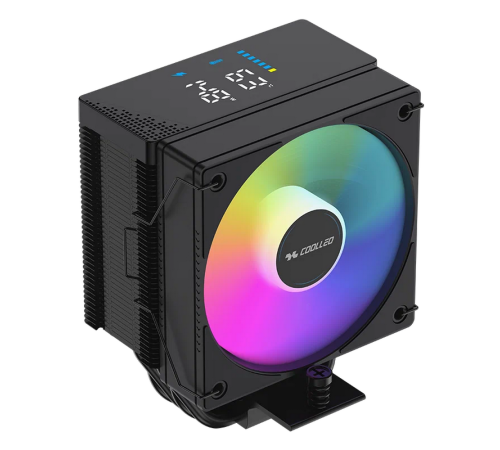 Вентилятор для процессора Coolleo CL-B40S-DIG-BK-ARGB V2, черный