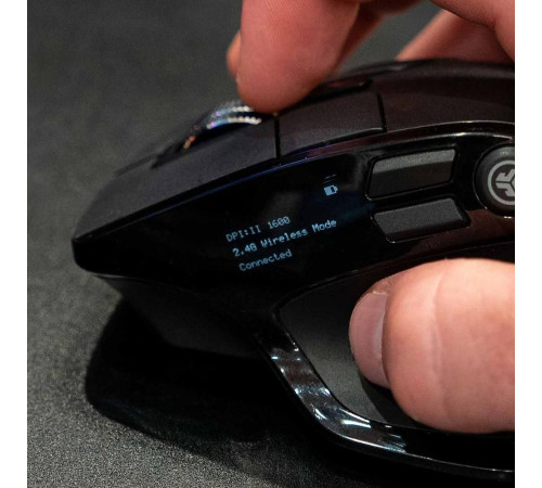 Мышь беспроводная Jlab Epic, c функцией подзарядки, USB, черный