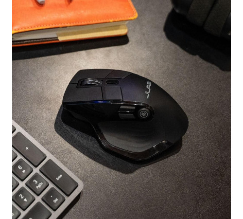 Мышь беспроводная Jlab Epic, c функцией подзарядки, USB, черный