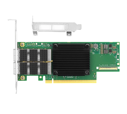 Сетевой адаптер LR-Link LRES1160PF-2QSFP56 PCIe4.0 x16 Dual Port 200G NIC Card