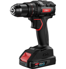 Дрель-шуруповерт Deli DE-CZ20-1D2, аккумуляторная, ударная, 2 АКБ*2Ач+ЗУ, 20В, 13мм, 70Нм, сумка