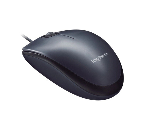 Мышь проводная Logitech M90, темно-серый