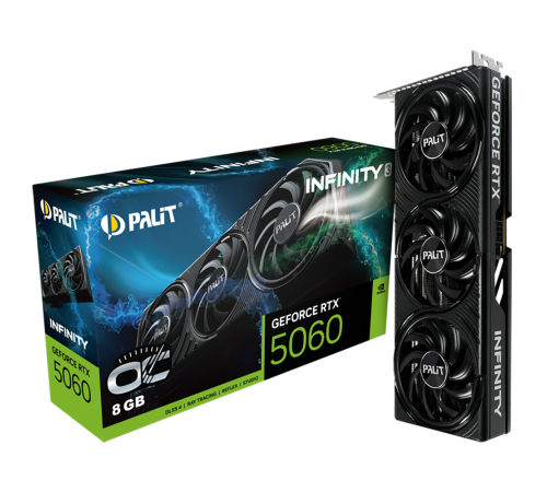 Видеокарта Palit RTX5060 INFINITY 3 OC 8GB, GDDR7/128-bit