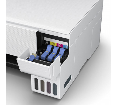 МФУ струйное Epson L3216, A4, цветная печать, 5 стр/мин, 5760x1440 dpi, USB/СНПЧ, белый корпус (C11CJ68518)