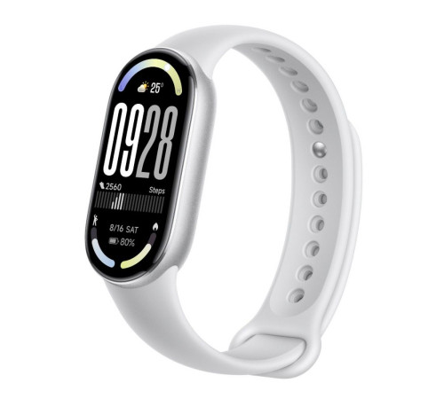 Фитнес-браслет Xiaomi Smart Band 10, серебряный