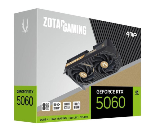 Видеокарта Zotac RTX5060 AMP 8GB, GDDR7/128-bit