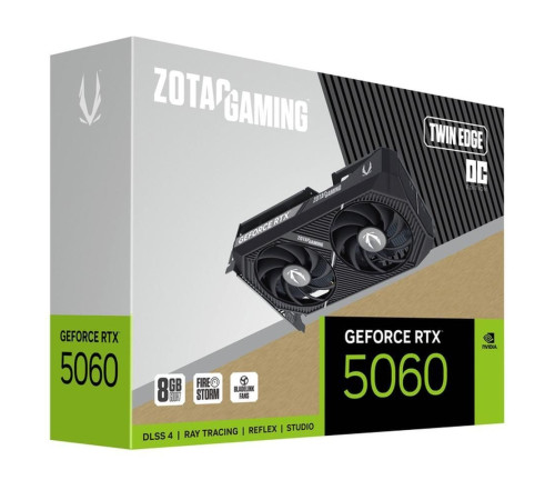 Видеокарта Zotac RTX5060 TWIN EDGE OC 8GB, GDDR7/128-bit