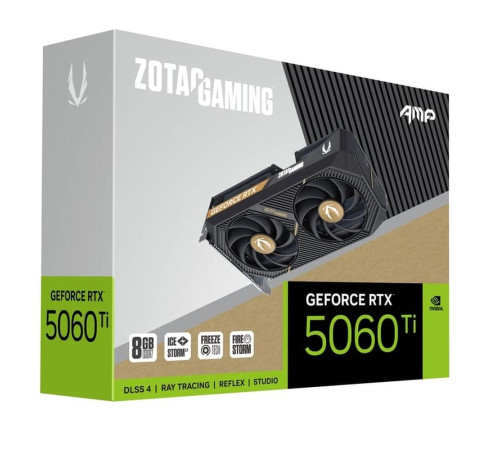 Видеокарта Zotac RTX5060Ti AMP 8GB, GDDR7/128-bit