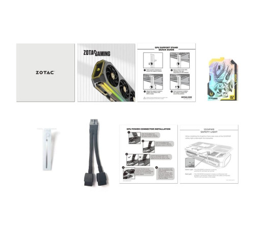 Видеокарта Zotac RTX5070 AMP WHITE ED 12GB, GDDR7/192-bit