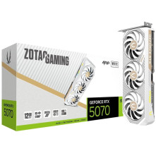 Видеокарта Zotac RTX5070 AMP WHITE ED 12GB, GDDR7/192-bit