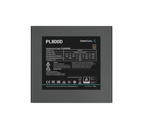 Блок питания 800 Вт Deepcool PL800D, черный