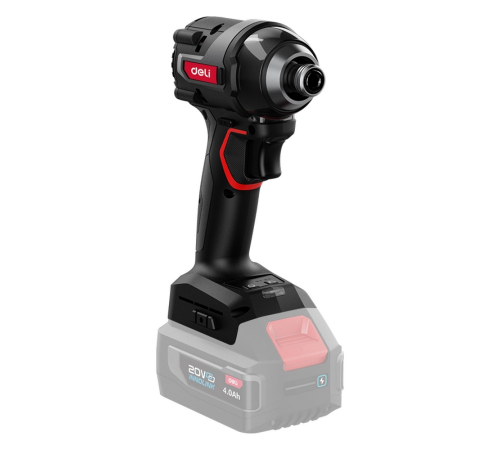 Винтоверт ударный аккумуляторный Deli DE-QZ20-1A4 (1АКБ*4Ач + ЗУ, 20V, 200Нм, 0-3600 об/мин, 0-3600 уд/мин, сумка)