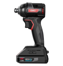 Винтоверт ударный аккумуляторный Deli DE-QZ20-1D2 (2АКБ*2Ач + ЗУ, 20V, 200Нм, 0-3600 об/мин, 0-3600 уд/мин, сумка)