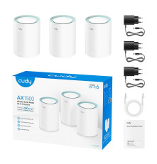 Wi-Fi MESH система CUDY M1500 (3-Pack), белый