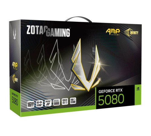 Видеокарта Zotac RTX5080 AMP EXTREME INFINITY 16GB, GDDR7/256-bit