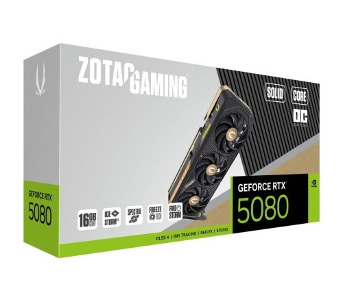 Видеокарта Zotac RTX5080 SOLID CORE OC 16GB, GDDR7/256-bit