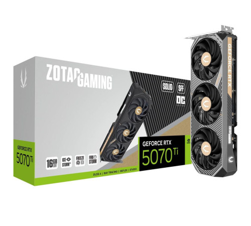Видеокарта Zotac RTX5070Ti SOLID SFF OC 16GB, GDDR7/256-bit
