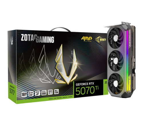 Видеокарта Zotac RTX5070Ti AMP EXTREME INFINITY 16GB, GDDR7/256-bit
