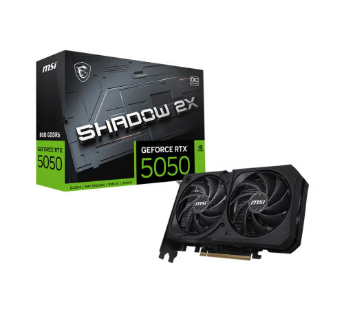 Видеокарта MSI RTX5050 SHADOW 2X OC 8GB, GDDR6/128-bit