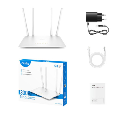 Маршрутизатор CUDY WR300S, белый