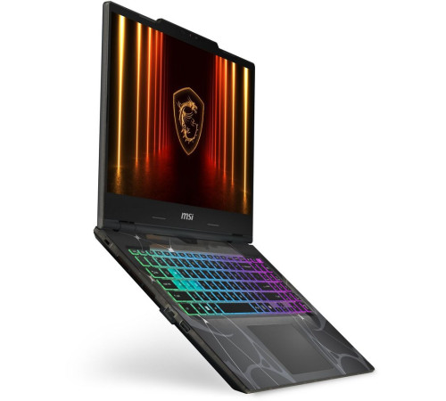 Ноутбук MSI Cyborg 15 B2RWFKG-025XRU Intel Core 5 210H/16Gb/SSD1Tb/RTX5060 8Gb/15.6"/IPS/FHD/1920x1080/144Hz/NoOS/Translucent Black (9S7-15Q342-025)