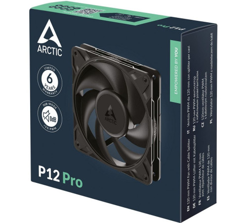 Вентилятор для корпуса ARCTIC P12 Pro, черный