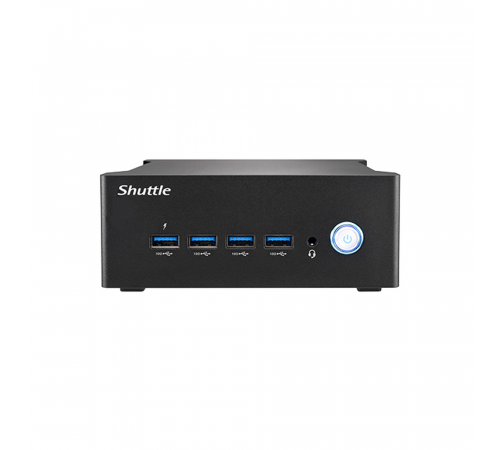 Мини ПК Shuttle NT10H, Intel Ultra5 125H, 2 x DDR5 SODIMM, no SSD, 120w PSU, VESA