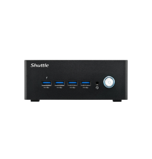 Платформа мини ПК Shuttle NT10H, Intel Ultra5 125H/2 x DDR5 SODIMM/no SSD/120w PSU/VESA, черный