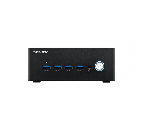 Мини ПК Shuttle NT10H, Intel Ultra5 125H, 2 x DDR5 SODIMM, no SSD, 120w PSU, VESA