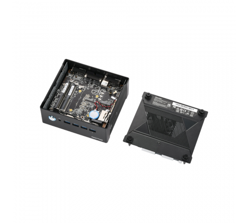 Мини ПК Shuttle NT10H, Intel Ultra5 125H, 2 x DDR5 SODIMM, no SSD, 120w PSU, VESA