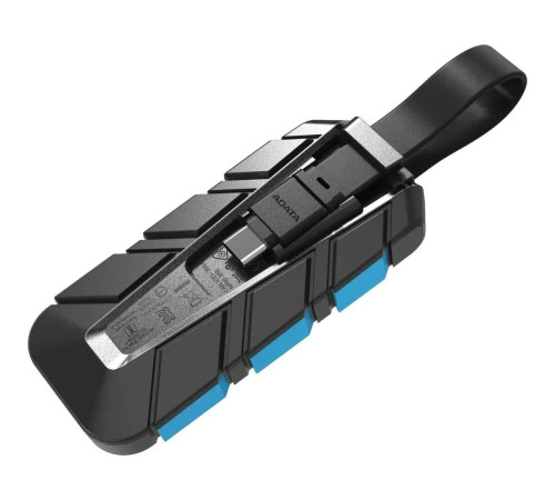 Внешний накопитель SSD 2TB ADATA SC740 SC740-2000G-CBU, USB 3.1,черный/синий