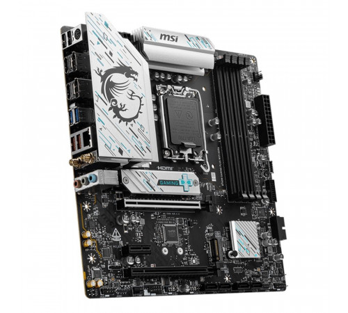 Материнская плата MSI B760M GAMING PLUS WIFI DDR4 B760, LGA1700, 4*DDR4, 5*PCIEx16, 2*M.2, 2*TypeC, 2*USB3.2Gen2, 2*USB3.2Gen1, 8*USB2.0, 4*SATA3.0, 2.5G, DP, HDMI, ATX, RTL