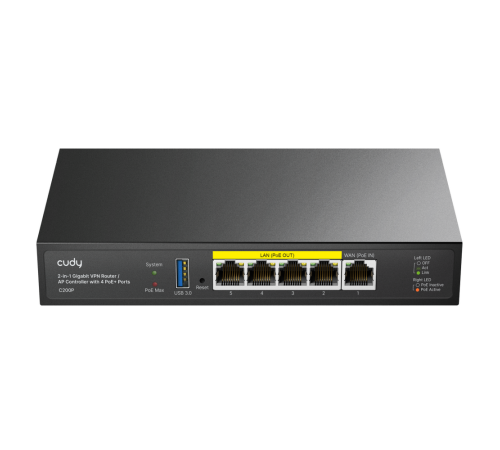Маршрутизатор CUDY C200P, черный