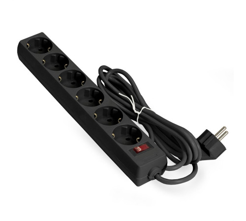 Сетевой фильтр ExeGate SP-6-1.8B, 6 розеок, 1.8м, черный