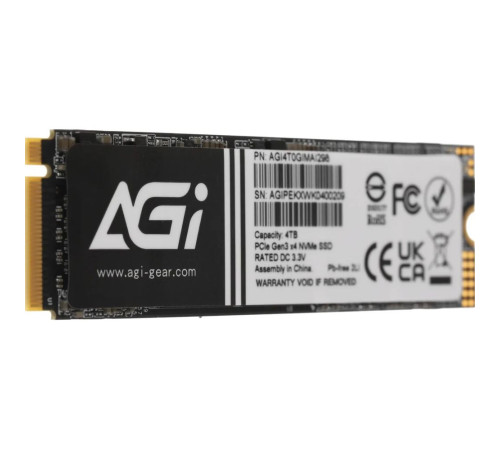 Твердотельный накопитель AGI AI298, 4TB, M.2(22x80mm)