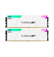 Модуль памяти AGI DDR5 6400MHz CL36 32GB Kit (16GBx2) OC UDIMM +White HEAT SINK –Turbojet+RGB lightbar -Color box